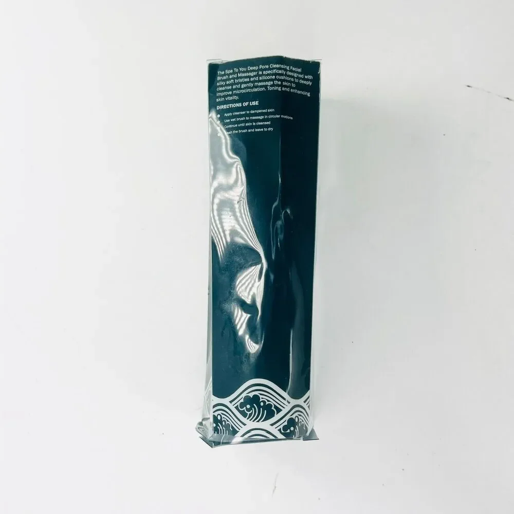 Spa For You Deep Pore Cleansing Facial Brush + Massager Pores MakeUp White NIB